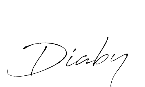 Create a beautiful signature design for name Diaby. With this signature (Antro_Vectra) fonts, you can make a handwritten signature for free. Diaby signature style 6 images and pictures png