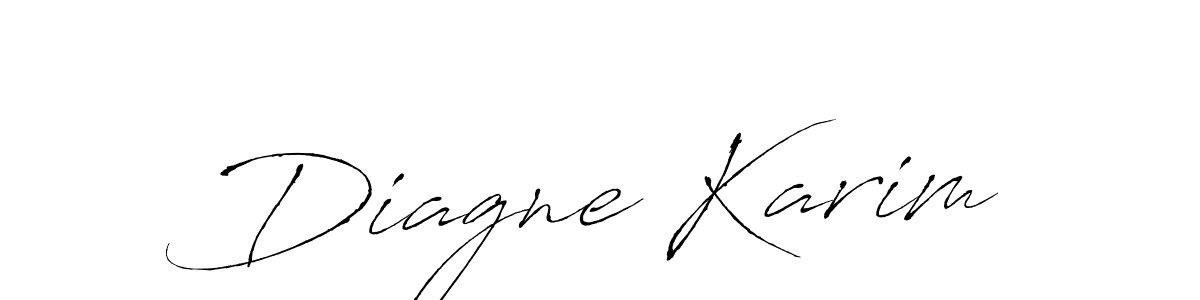 Diagne Karim stylish signature style. Best Handwritten Sign (Antro_Vectra) for my name. Handwritten Signature Collection Ideas for my name Diagne Karim. Diagne Karim signature style 6 images and pictures png