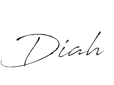 Create a beautiful signature design for name Diah. With this signature (Antro_Vectra) fonts, you can make a handwritten signature for free. Diah signature style 6 images and pictures png