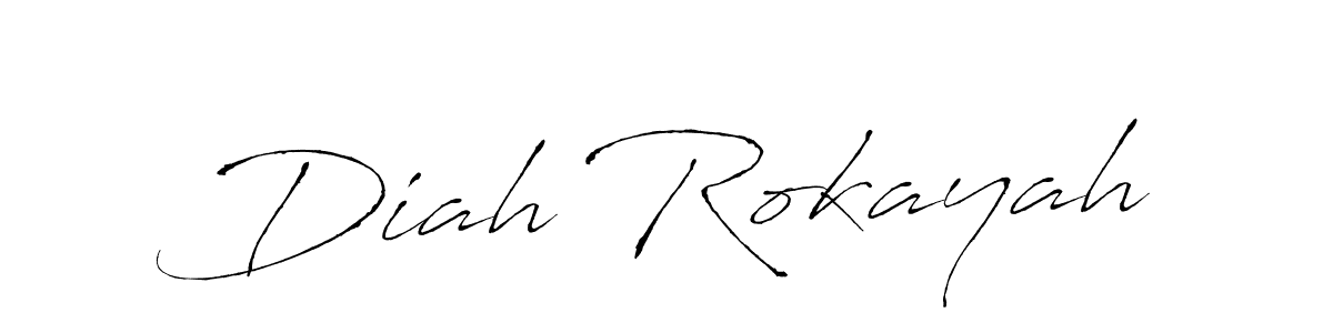 Similarly Antro_Vectra is the best handwritten signature design. Signature creator online .You can use it as an online autograph creator for name Diah Rokayah. Diah Rokayah signature style 6 images and pictures png