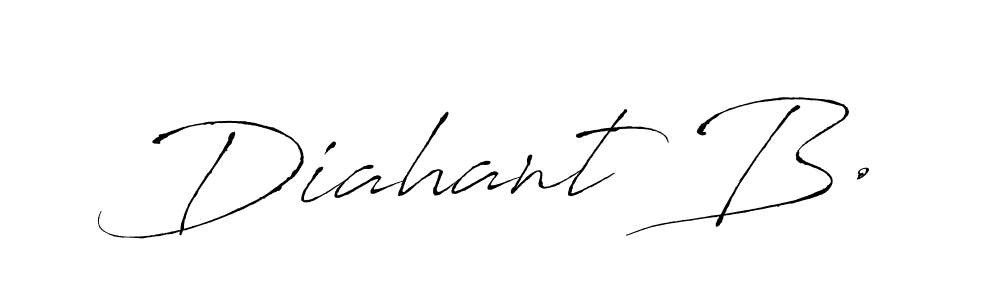 Also we have Diahant B. name is the best signature style. Create professional handwritten signature collection using Antro_Vectra autograph style. Diahant B. signature style 6 images and pictures png