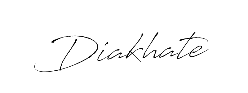 Use a signature maker to create a handwritten signature online. With this signature software, you can design (Antro_Vectra) your own signature for name Diakhate. Diakhate signature style 6 images and pictures png