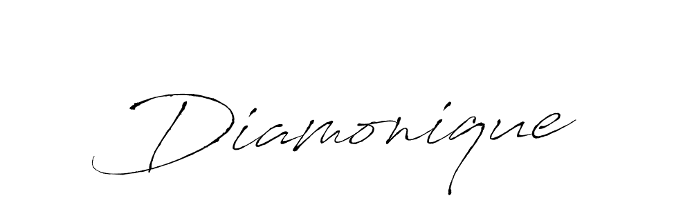 The best way (Antro_Vectra) to make a short signature is to pick only two or three words in your name. The name Diamonique include a total of six letters. For converting this name. Diamonique signature style 6 images and pictures png