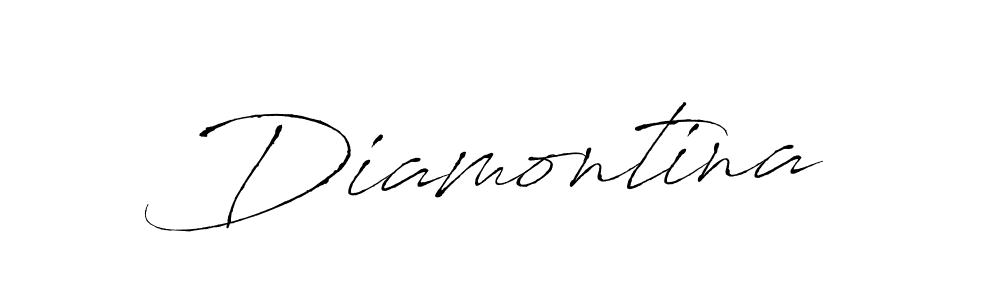 Diamontina stylish signature style. Best Handwritten Sign (Antro_Vectra) for my name. Handwritten Signature Collection Ideas for my name Diamontina. Diamontina signature style 6 images and pictures png