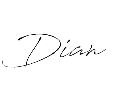 Create a beautiful signature design for name Dian. With this signature (Antro_Vectra) fonts, you can make a handwritten signature for free. Dian signature style 6 images and pictures png