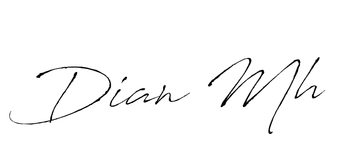 The best way (Antro_Vectra) to make a short signature is to pick only two or three words in your name. The name Dian Mh include a total of six letters. For converting this name. Dian Mh signature style 6 images and pictures png