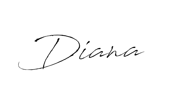 Diana  stylish signature style. Best Handwritten Sign (Antro_Vectra) for my name. Handwritten Signature Collection Ideas for my name Diana . Diana  signature style 6 images and pictures png