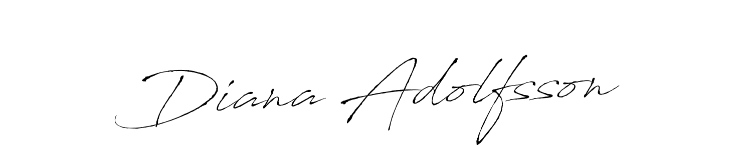 Make a beautiful signature design for name Diana Adolfsson. With this signature (Antro_Vectra) style, you can create a handwritten signature for free. Diana Adolfsson signature style 6 images and pictures png