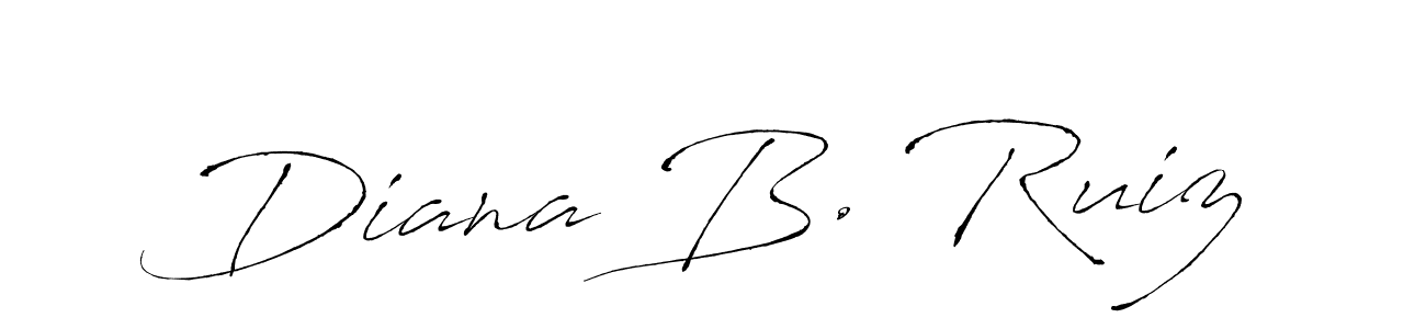 The best way (Antro_Vectra) to make a short signature is to pick only two or three words in your name. The name Diana B. Ruiz include a total of six letters. For converting this name. Diana B. Ruiz signature style 6 images and pictures png