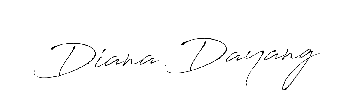 Diana Dayang stylish signature style. Best Handwritten Sign (Antro_Vectra) for my name. Handwritten Signature Collection Ideas for my name Diana Dayang. Diana Dayang signature style 6 images and pictures png