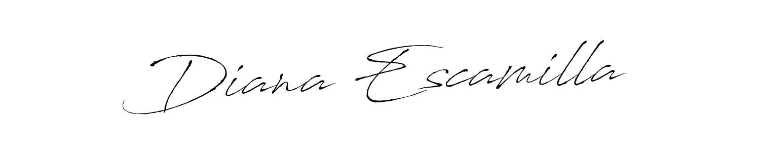 Create a beautiful signature design for name Diana Escamilla. With this signature (Antro_Vectra) fonts, you can make a handwritten signature for free. Diana Escamilla signature style 6 images and pictures png