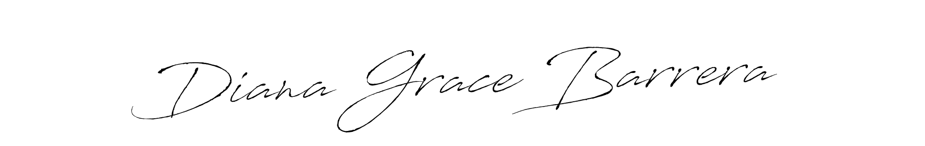 How to make Diana Grace Barrera name signature. Use Antro_Vectra style for creating short signs online. This is the latest handwritten sign. Diana Grace Barrera signature style 6 images and pictures png