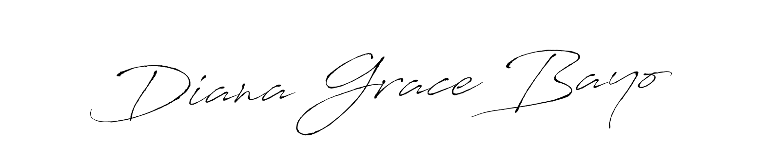 Make a beautiful signature design for name Diana Grace Bayo. With this signature (Antro_Vectra) style, you can create a handwritten signature for free. Diana Grace Bayo signature style 6 images and pictures png
