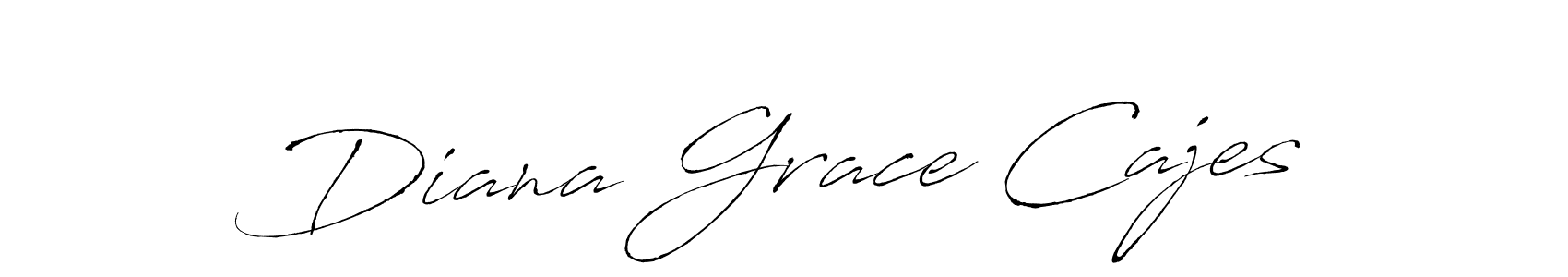 Diana Grace Cajes stylish signature style. Best Handwritten Sign (Antro_Vectra) for my name. Handwritten Signature Collection Ideas for my name Diana Grace Cajes. Diana Grace Cajes signature style 6 images and pictures png