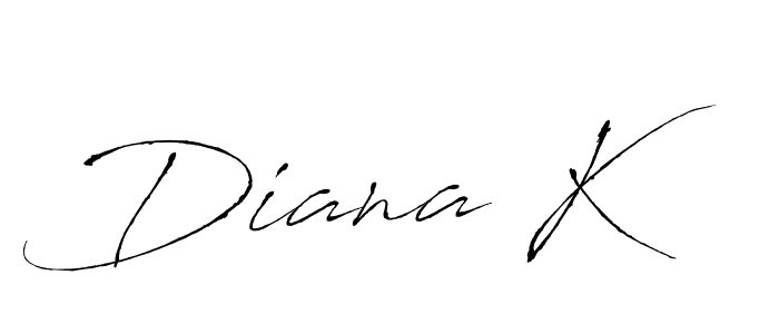 How to make Diana K name signature. Use Antro_Vectra style for creating short signs online. This is the latest handwritten sign. Diana K signature style 6 images and pictures png