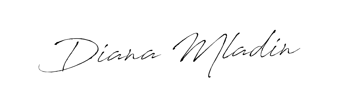 if you are searching for the best signature style for your name Diana Mladin. so please give up your signature search. here we have designed multiple signature styles  using Antro_Vectra. Diana Mladin signature style 6 images and pictures png