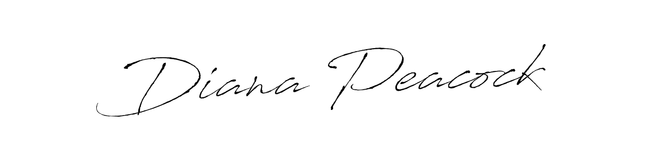 Create a beautiful signature design for name Diana Peacock. With this signature (Antro_Vectra) fonts, you can make a handwritten signature for free. Diana Peacock signature style 6 images and pictures png