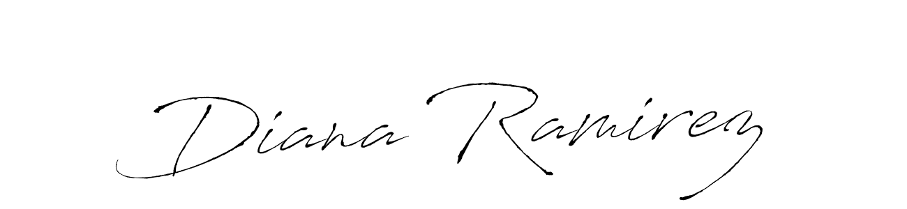 Diana Ramirez stylish signature style. Best Handwritten Sign (Antro_Vectra) for my name. Handwritten Signature Collection Ideas for my name Diana Ramirez. Diana Ramirez signature style 6 images and pictures png