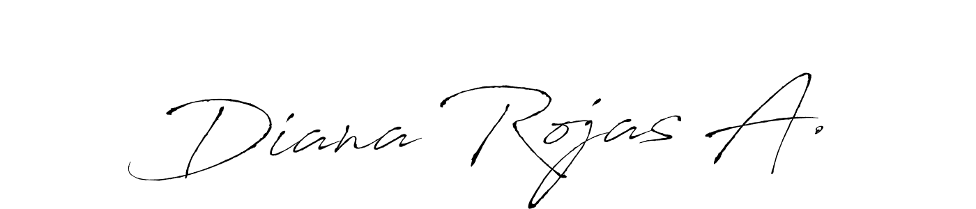 Diana Rojas A. stylish signature style. Best Handwritten Sign (Antro_Vectra) for my name. Handwritten Signature Collection Ideas for my name Diana Rojas A.. Diana Rojas A. signature style 6 images and pictures png