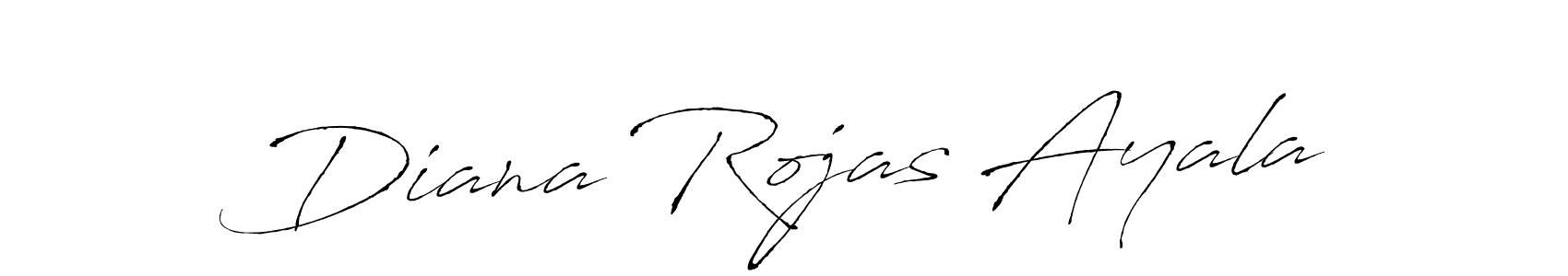 Diana Rojas Ayala stylish signature style. Best Handwritten Sign (Antro_Vectra) for my name. Handwritten Signature Collection Ideas for my name Diana Rojas Ayala. Diana Rojas Ayala signature style 6 images and pictures png