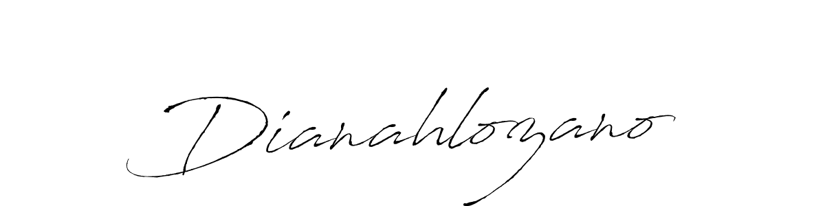Use a signature maker to create a handwritten signature online. With this signature software, you can design (Antro_Vectra) your own signature for name Dianahlozano. Dianahlozano signature style 6 images and pictures png
