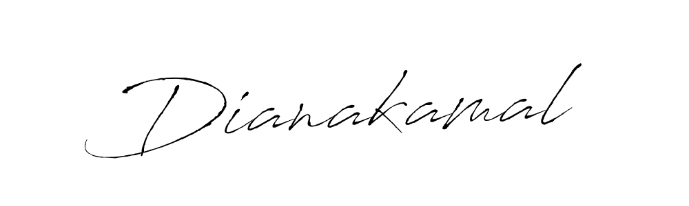 Use a signature maker to create a handwritten signature online. With this signature software, you can design (Antro_Vectra) your own signature for name Dianakamal. Dianakamal signature style 6 images and pictures png