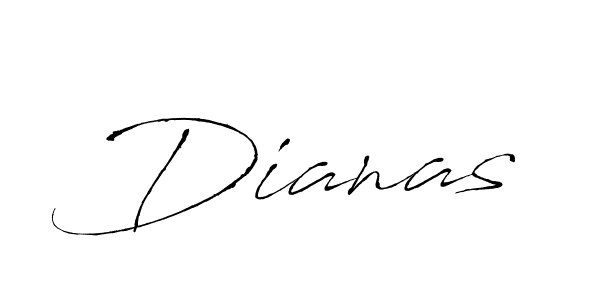 Use a signature maker to create a handwritten signature online. With this signature software, you can design (Antro_Vectra) your own signature for name Dianas. Dianas signature style 6 images and pictures png