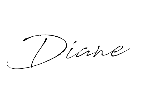 Design your own signature with our free online signature maker. With this signature software, you can create a handwritten (Antro_Vectra) signature for name Diane. Diane signature style 6 images and pictures png