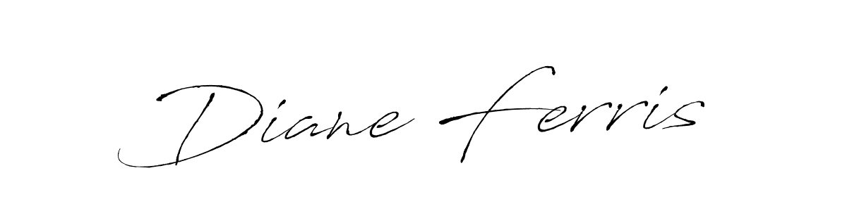 Similarly Antro_Vectra is the best handwritten signature design. Signature creator online .You can use it as an online autograph creator for name Diane Ferris. Diane Ferris signature style 6 images and pictures png