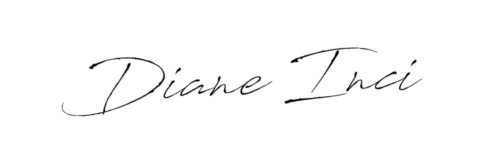 Design your own signature with our free online signature maker. With this signature software, you can create a handwritten (Antro_Vectra) signature for name Diane Inci. Diane Inci signature style 6 images and pictures png