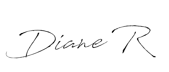 Create a beautiful signature design for name Diane R. With this signature (Antro_Vectra) fonts, you can make a handwritten signature for free. Diane R signature style 6 images and pictures png