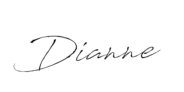 Design your own signature with our free online signature maker. With this signature software, you can create a handwritten (Antro_Vectra) signature for name Dianne. Dianne signature style 6 images and pictures png