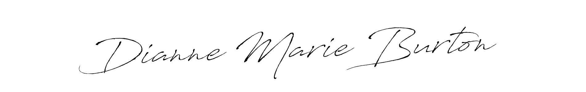 How to make Dianne Marie Burton name signature. Use Antro_Vectra style for creating short signs online. This is the latest handwritten sign. Dianne Marie Burton signature style 6 images and pictures png