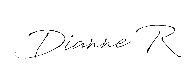 Antro_Vectra is a professional signature style that is perfect for those who want to add a touch of class to their signature. It is also a great choice for those who want to make their signature more unique. Get Dianne R name to fancy signature for free. Dianne R signature style 6 images and pictures png