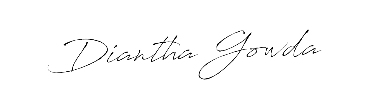 Design your own signature with our free online signature maker. With this signature software, you can create a handwritten (Antro_Vectra) signature for name Diantha Gowda. Diantha Gowda signature style 6 images and pictures png