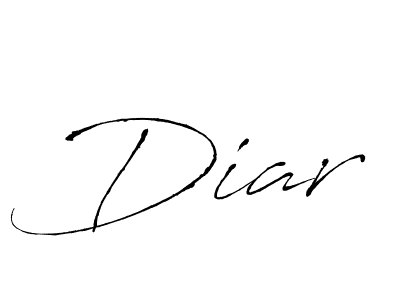 Make a beautiful signature design for name Diar. With this signature (Antro_Vectra) style, you can create a handwritten signature for free. Diar signature style 6 images and pictures png