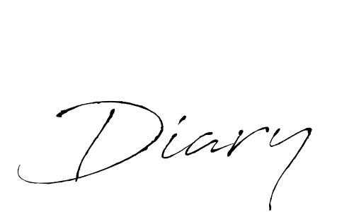 How to make Diary signature? Antro_Vectra is a professional autograph style. Create handwritten signature for Diary name. Diary signature style 6 images and pictures png