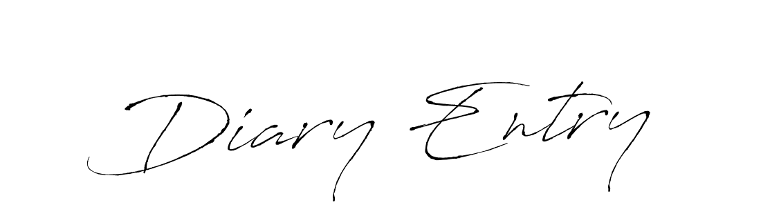 Also we have Diary Entry name is the best signature style. Create professional handwritten signature collection using Antro_Vectra autograph style. Diary Entry signature style 6 images and pictures png