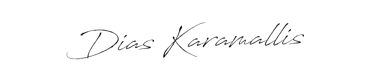 It looks lik you need a new signature style for name Dias Karamallis. Design unique handwritten (Antro_Vectra) signature with our free signature maker in just a few clicks. Dias Karamallis signature style 6 images and pictures png