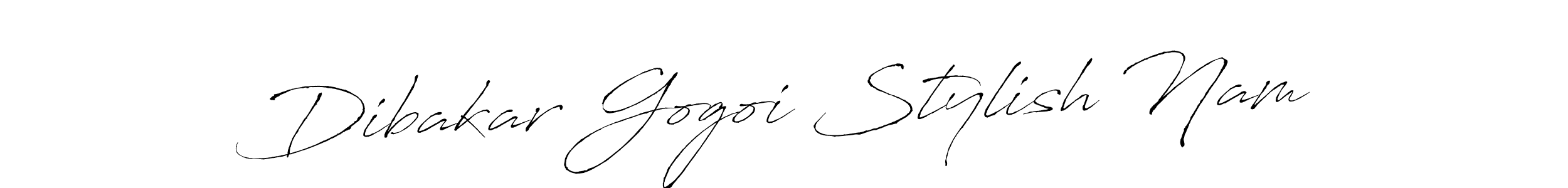 Design your own signature with our free online signature maker. With this signature software, you can create a handwritten (Antro_Vectra) signature for name Dibakar Gogoi Stylish Nam. Dibakar Gogoi Stylish Nam signature style 6 images and pictures png