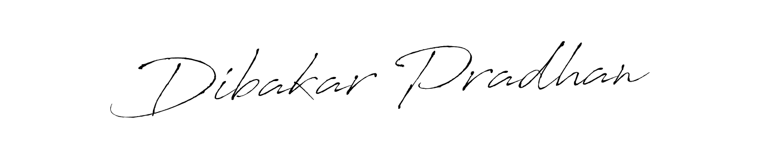 Create a beautiful signature design for name Dibakar Pradhan. With this signature (Antro_Vectra) fonts, you can make a handwritten signature for free. Dibakar Pradhan signature style 6 images and pictures png
