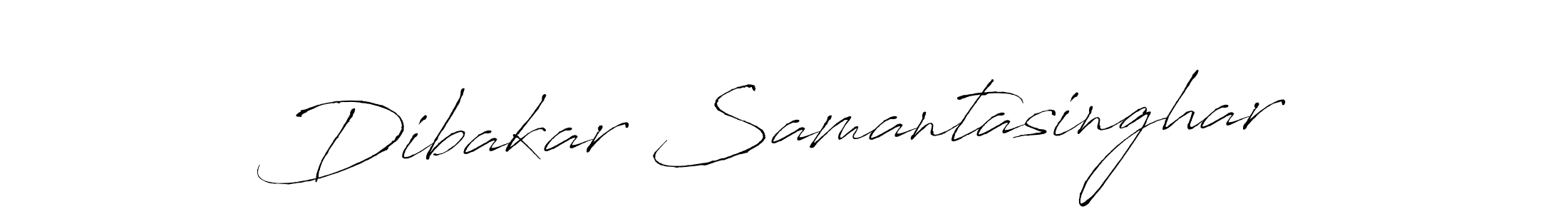 You should practise on your own different ways (Antro_Vectra) to write your name (Dibakar Samantasinghar) in signature. don't let someone else do it for you. Dibakar Samantasinghar signature style 6 images and pictures png