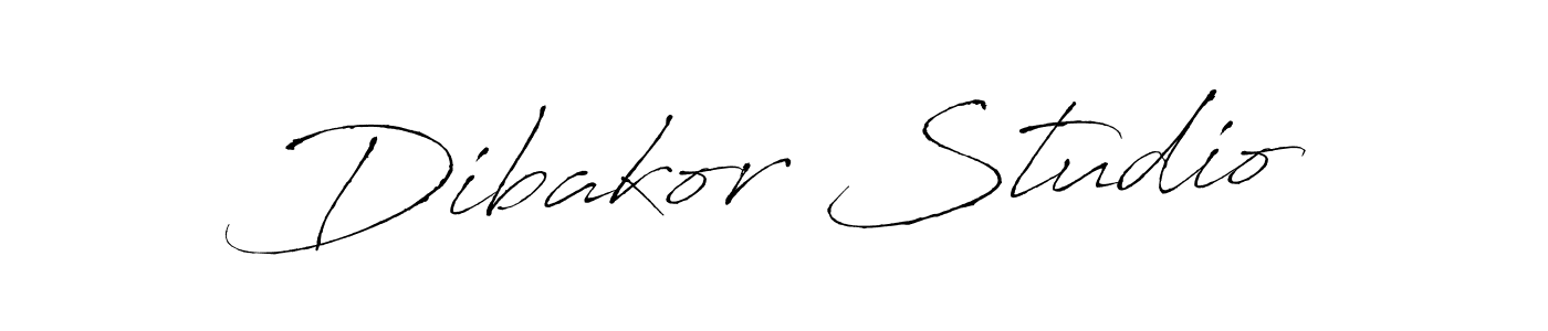 Create a beautiful signature design for name Dibakor Studio. With this signature (Antro_Vectra) fonts, you can make a handwritten signature for free. Dibakor Studio signature style 6 images and pictures png