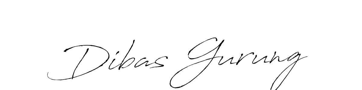 Dibas Gurung stylish signature style. Best Handwritten Sign (Antro_Vectra) for my name. Handwritten Signature Collection Ideas for my name Dibas Gurung. Dibas Gurung signature style 6 images and pictures png