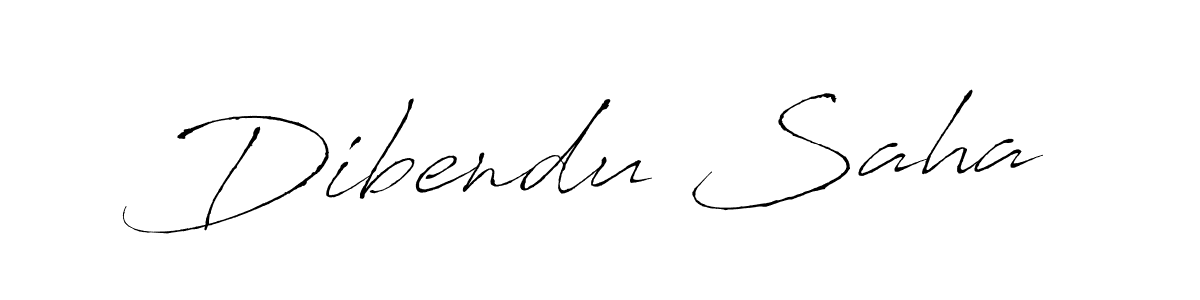 Dibendu Saha stylish signature style. Best Handwritten Sign (Antro_Vectra) for my name. Handwritten Signature Collection Ideas for my name Dibendu Saha. Dibendu Saha signature style 6 images and pictures png