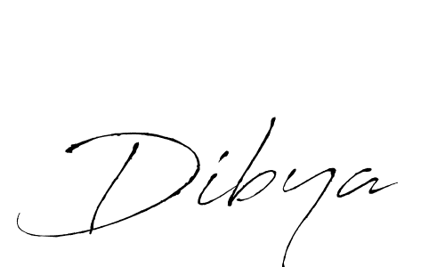 Make a beautiful signature design for name Dibya. With this signature (Antro_Vectra) style, you can create a handwritten signature for free. Dibya signature style 6 images and pictures png