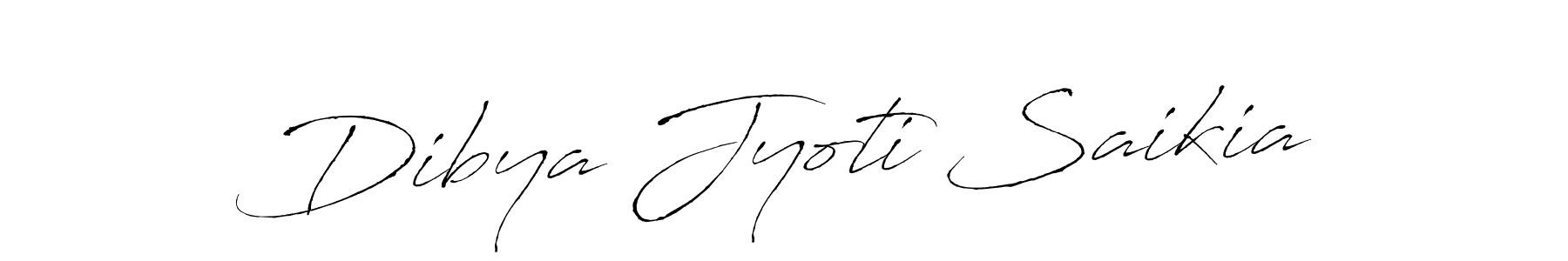 Create a beautiful signature design for name Dibya Jyoti Saikia. With this signature (Antro_Vectra) fonts, you can make a handwritten signature for free. Dibya Jyoti Saikia signature style 6 images and pictures png