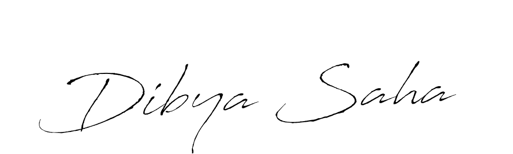 Use a signature maker to create a handwritten signature online. With this signature software, you can design (Antro_Vectra) your own signature for name Dibya Saha. Dibya Saha signature style 6 images and pictures png