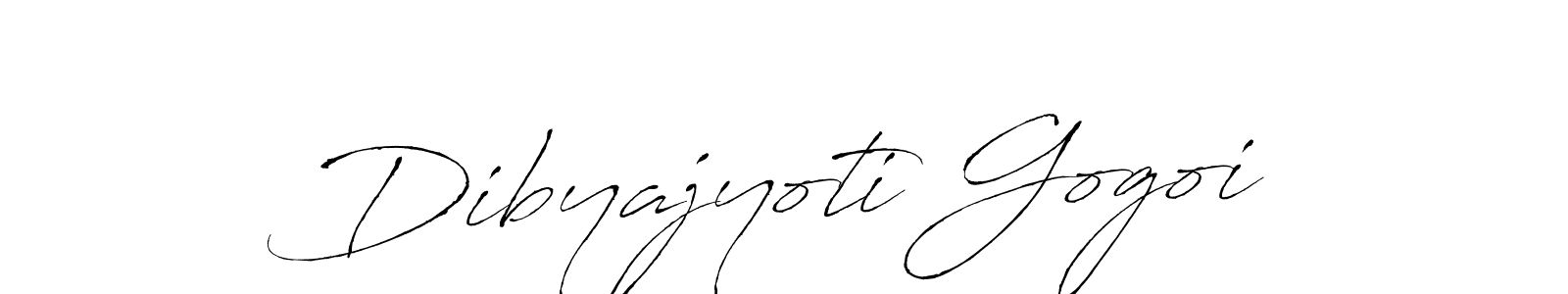 Dibyajyoti Gogoi stylish signature style. Best Handwritten Sign (Antro_Vectra) for my name. Handwritten Signature Collection Ideas for my name Dibyajyoti Gogoi. Dibyajyoti Gogoi signature style 6 images and pictures png