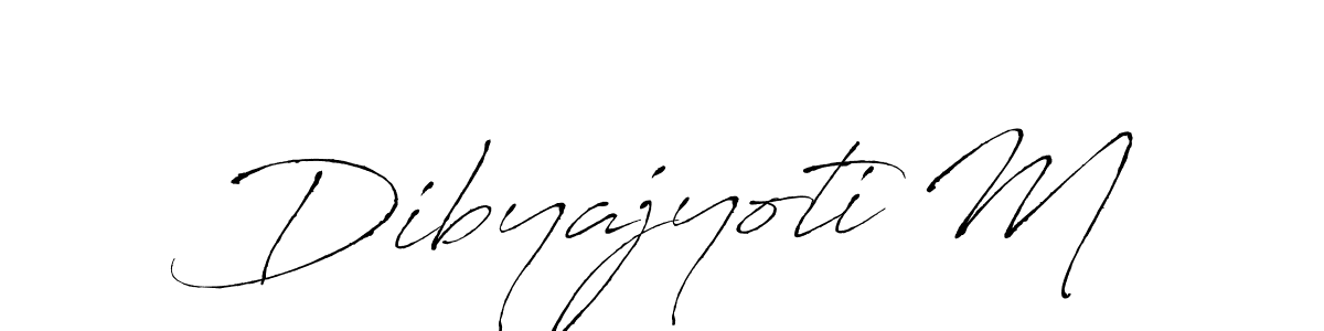 Make a beautiful signature design for name Dibyajyoti M. With this signature (Antro_Vectra) style, you can create a handwritten signature for free. Dibyajyoti M signature style 6 images and pictures png
